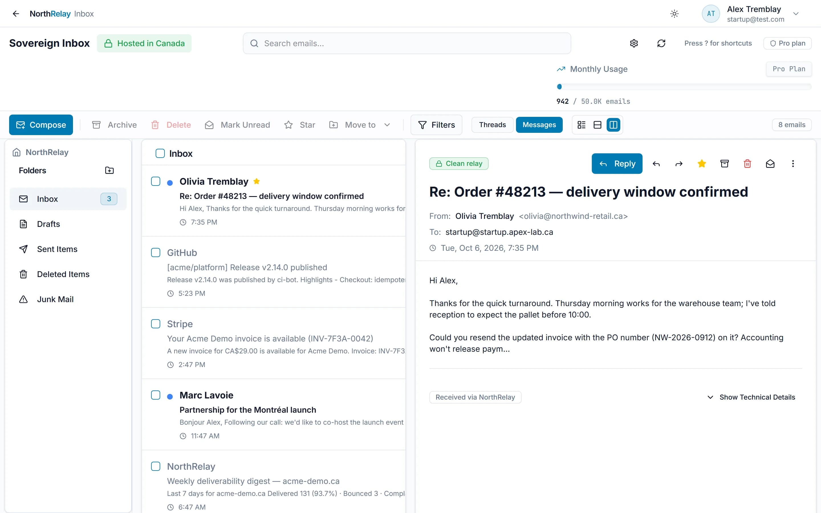 An inbox on your own domain